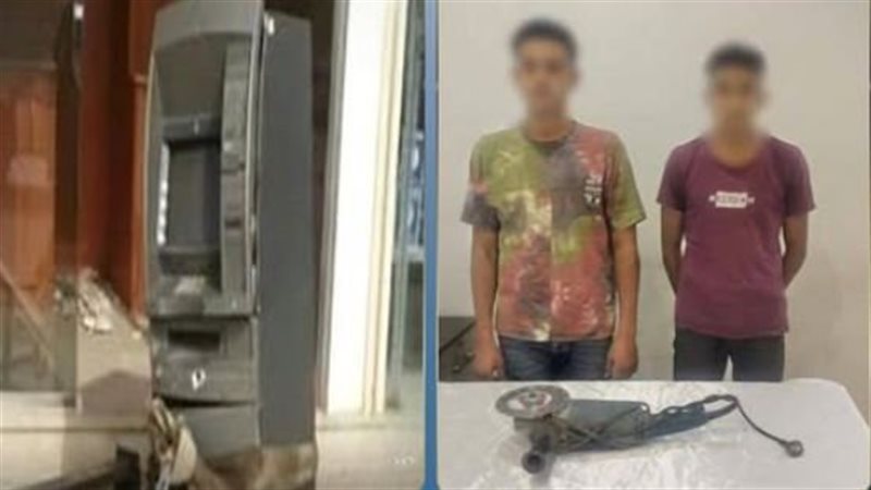 حبس متهمين 4 أيام بعد محاولة فاشلة لسرقة ماكينة صراف آلي بالشيخ زايد