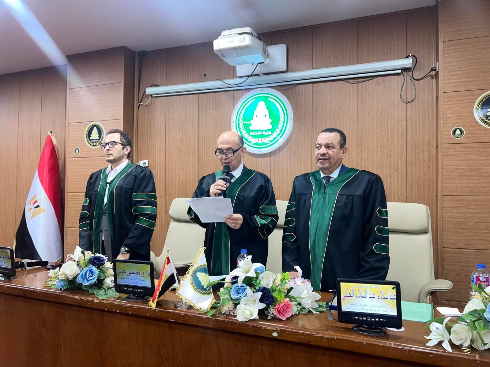 بحضور قيادات جامعة المنصورة.. المهندس عبد السلام الجبلي يناقش رسالة ماجستير عن إدارة المواهب 
