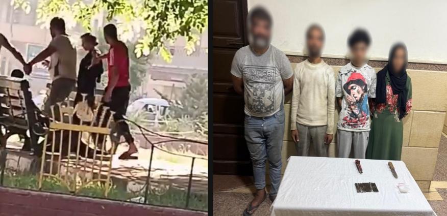 فتاة بسلاح أبيض تشعل مشاجرة عنيفة في الإسماعيلية
