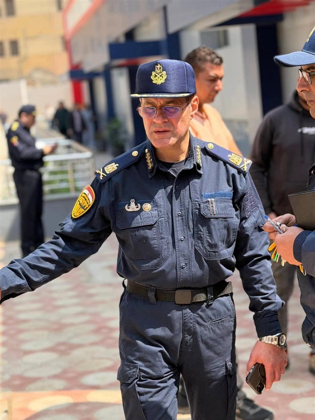 جنازة عسكرية لمدير الحماية المدنية بالقاهرة شهيد "حريق منشأة ناصر"